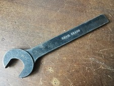 Vintage Snail Brand single ended spanner, 9/16W, 214mm long. 