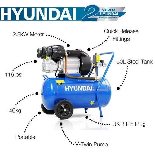 Hyundai 3hp 50l electric - hyundai,