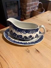 vintage Blue Willow pattern