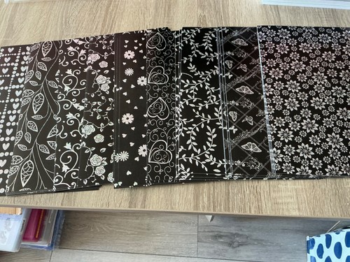 Sheets black silver - a4,