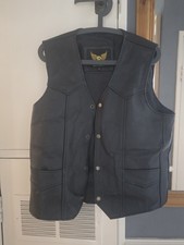 Leather waistcoat size large