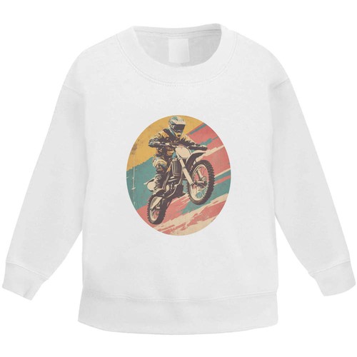 Retro dirt bike rider - dirt,