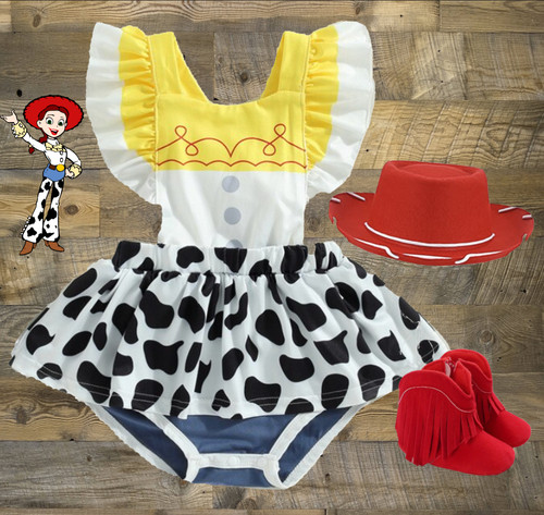 Baby girl cow romper - girl,