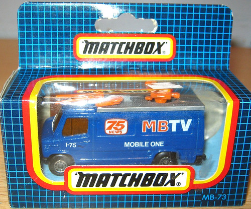 Matchbox news truck - news,