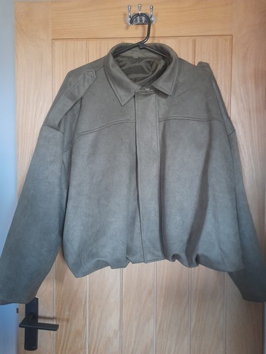 Faux suede bomber jacket - faux,