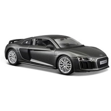 1:24 Audi R8 V10 by Maisto in Metallic Grey 31513MG Model Car