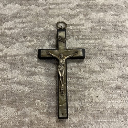 Antique wooden crucifix - wooden,