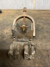 Vintage toolmaker machinist V Block + clamp for industrial lathe machine tools