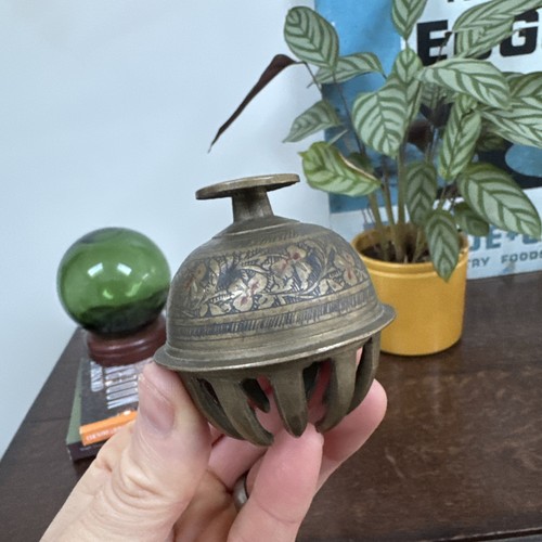 Vintage brass claw bell - vintage,