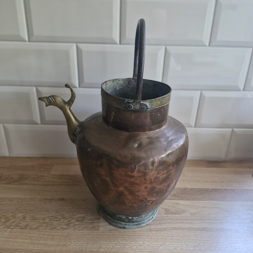 Vintage copper bird spout - vintage,