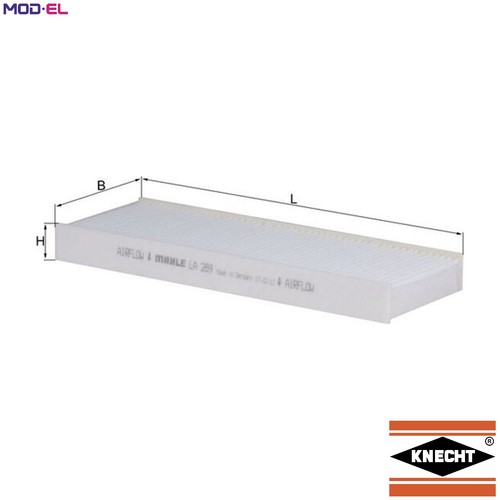 Filter cabin air 289 - filter,