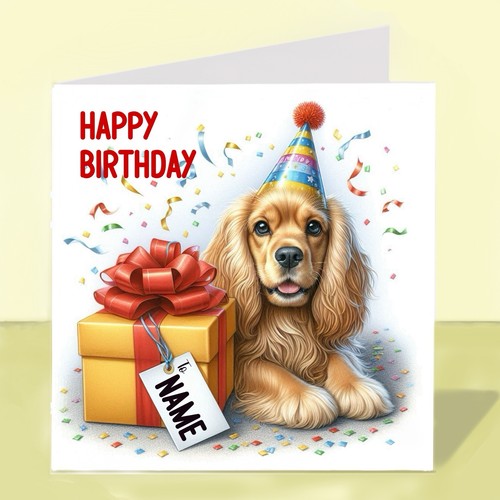 Personalised cocker spaniel - personalised,
