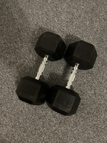 20kg hex dumbells pair