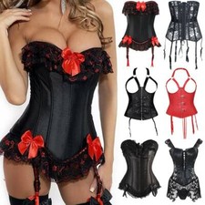 Sexy Garter Corset Lace Crop