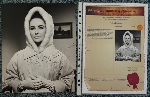Elizabeth taylor signed - taylor,