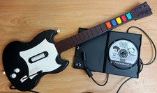 GUITAR HERO PS2 PLAYSTATION GAME CONTROLLER RED OCTANE WIRED GUITAR ☆ TESTED ☆