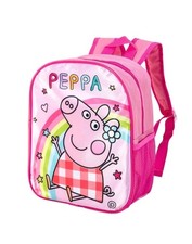 Peppa Pig Backpack Girls Pink Character School Bag Nursery Rucksack kids NEW