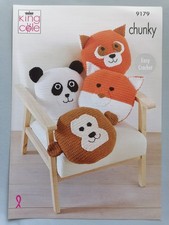 Animal cushion covers crochet - animal,