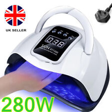 280W Nail Lamp 66LED UV Tool Professional Polish Dryer Gel Acrylic Curing Light@
