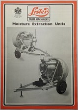 Original Lister Moisture Extraction Units Brochure c 1978, ST2, ST3 & HR4