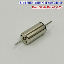 8mm Micro Coreless Motor Dual Shaft DC 6V-12V High Speed Rail Train HO Slot Car
