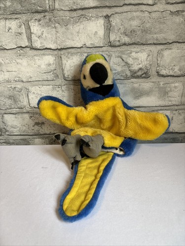 Beautiful blue macaw - blue,