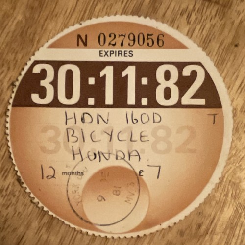 Vintage old tax - tax, disc