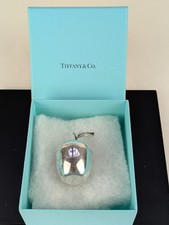 Vintage Tiffany & Co Makers Sterling Silver Apple Small Trinket Box