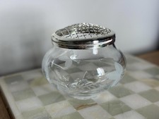 Vintage Glass Rose Bowl with