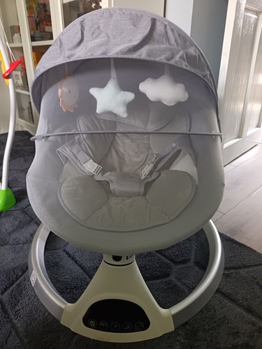Grey white baby - white, bouncing