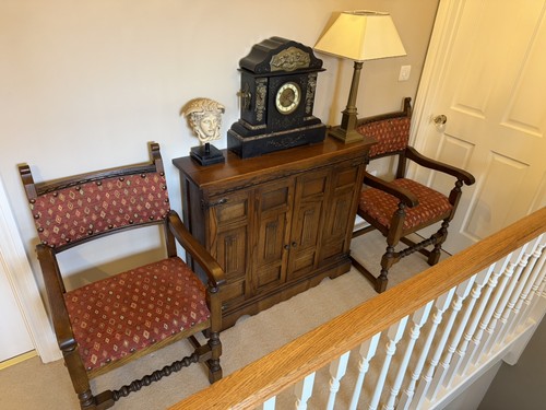 Old charm carver hall chairs - charm,