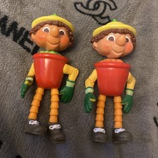 McDonald’s Toys BBC Bill and Ben Flower Pot Men Happy Meal 2 Figures 2002 VGC