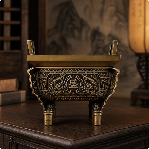 Antique bronze ding - antique,