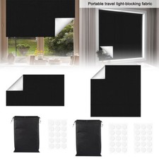 Portable Blackout Blind Blinds Easy to Stick Window Travel and Bedroom