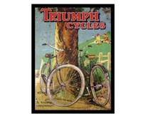 CYCLING TRIUMPH CYCLES  RETRO