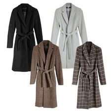 ZARA Wool Blend Wrap Coat