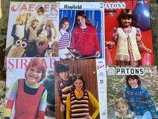 6 x 1970's Knitting Patterns