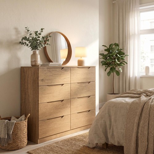 Luno oak drawer chest - 8, of