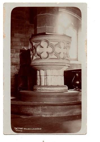 Lancashire the font - the, halsall