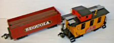 2 NEW BRIGHT G GAUGE OPEN WAGON & CABOOSE