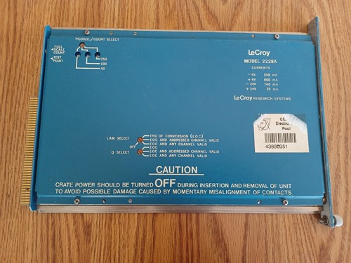 Lecroy model 2228a - model, channel
