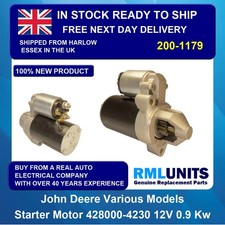 Starter Motor For John Deere