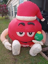 GEMMY Red M&M w/ Santa Hat