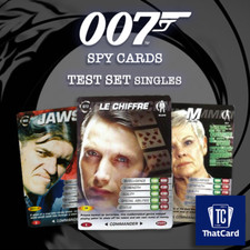 James Bond 007 Spy Cards TEST SET - COMMANDER COMMON SINGLES - Restocked (2007)