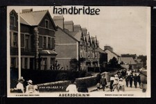 Abersoch - A Busy Village Street Scene - real photographic postcard
