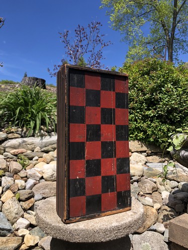 Antique primitive checker - antique,