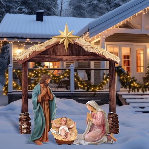 Large christmas nativity scene - large,