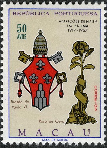 Macau 1967 arms pope - macau, of