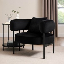 Dusk Sabrina Ink Velvet Accent Chair RRP £189
