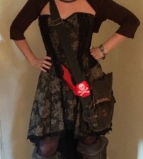 Designer Goth Corset Dress